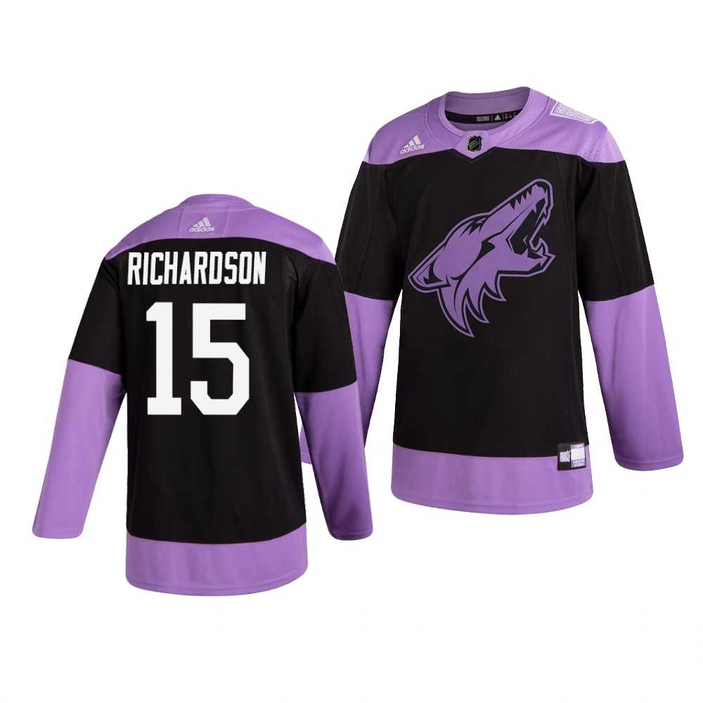 Coyotes 15 Brad Richardson Black Purple Hockey Fights Cancer Adidas Jersey Dzhi,We sell and wholesale Coyotes 15 Brad Richardson Black Purple Hockey Fights Cancer Adidas Jersey Dzhi on line form chian!